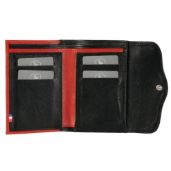 Frandi Portefeuille femme en cuir rouge -><noscript><img width=