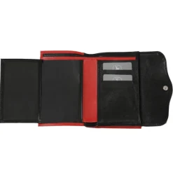 Frandi Portefeuille femme en cuir rouge -><noscript><img width=