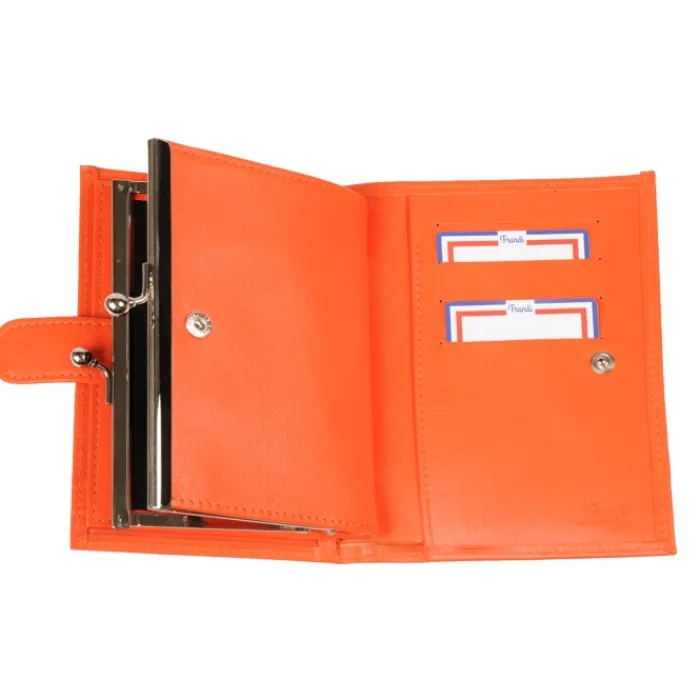 Frandi Portefeuille fermoir ->Femme Porte-Monnaie Cuir | Portefeuille Cuir