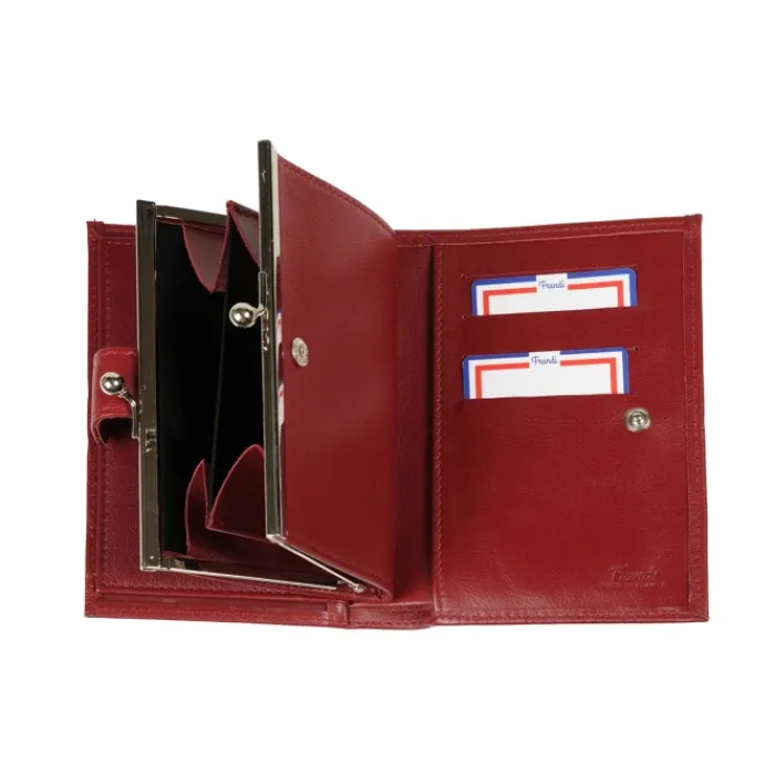 Frandi Portefeuille fermoir ->Femme Porte-Monnaie Cuir | Portefeuille Cuir