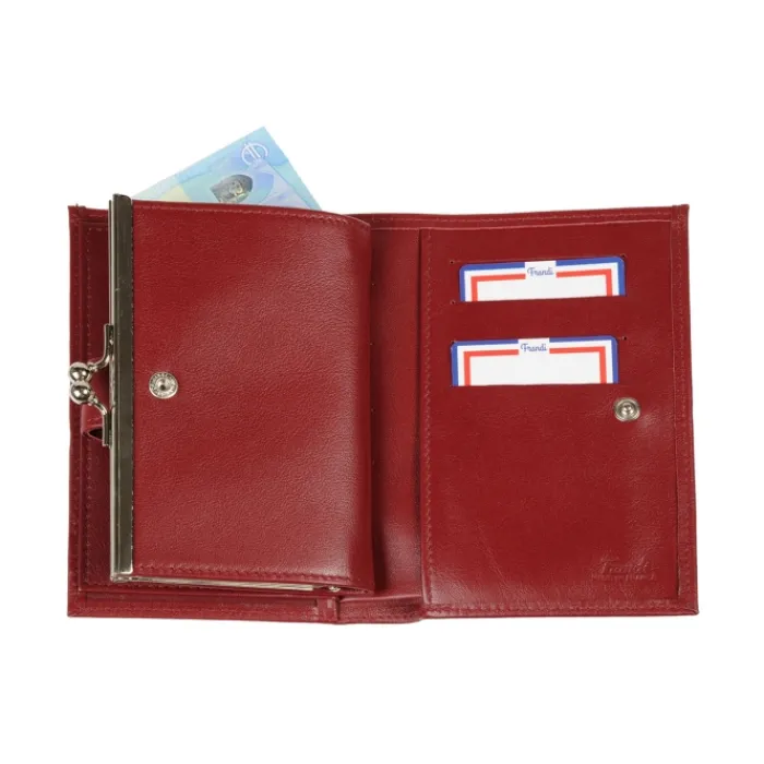 Frandi Portefeuille fermoir ->Femme Porte-Monnaie Cuir | Portefeuille Cuir