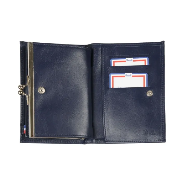 Frandi Portefeuille fermoir ->Femme Porte-Monnaie Cuir | Portefeuille Cuir