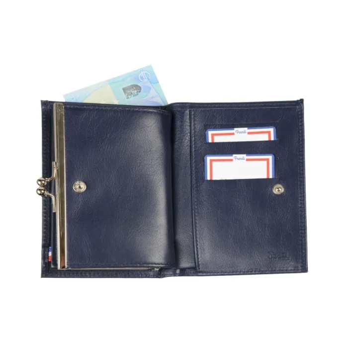 Frandi Portefeuille fermoir ->Femme Porte-Monnaie Cuir | Portefeuille Cuir