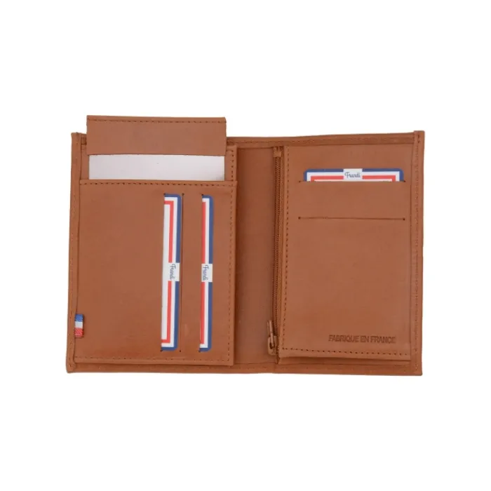 Frandi Portefeuille homme cuir petit format ->Homme Portefeuille Cuir