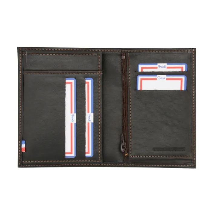 Frandi Portefeuille homme cuir petit format ->Homme Portefeuille Cuir