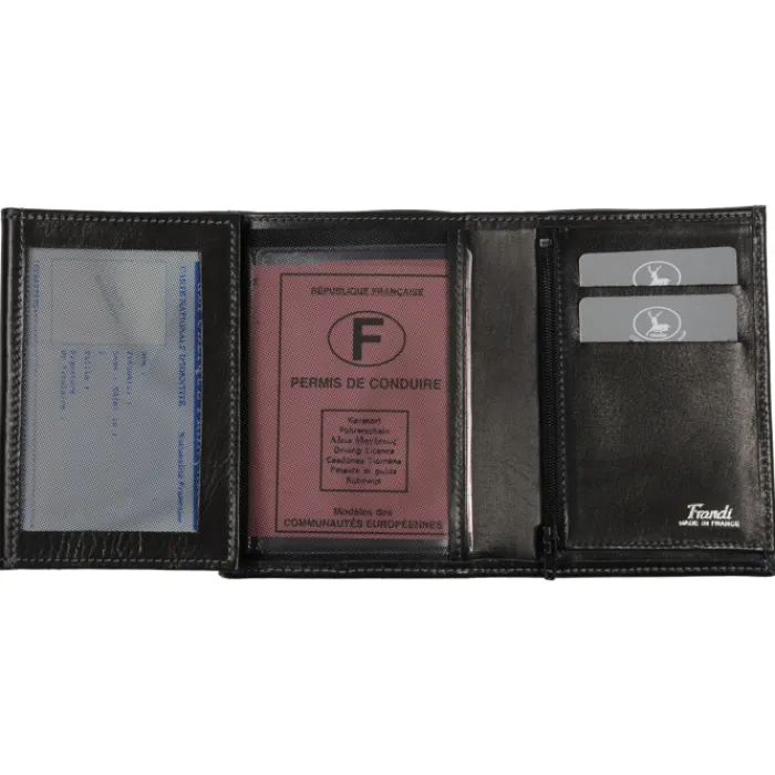 Frandi Portefeuille luxe - Fabrication Française ->Homme Portefeuille Cuir