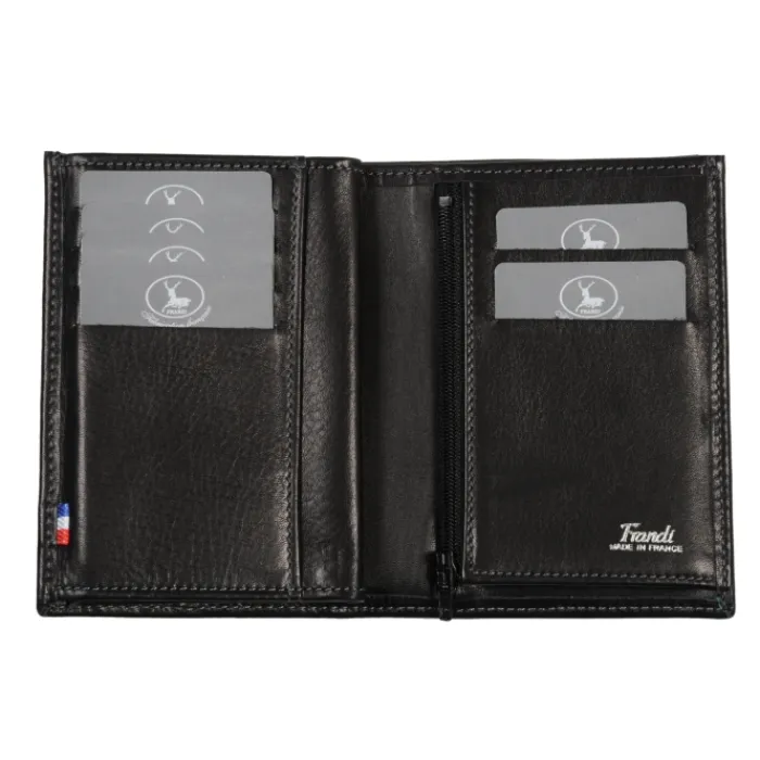 Frandi Portefeuille luxe - Fabrication Française ->Homme Portefeuille Cuir