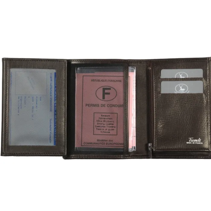 Frandi Portefeuille luxe - Fabrication Française ->Homme Portefeuille Cuir