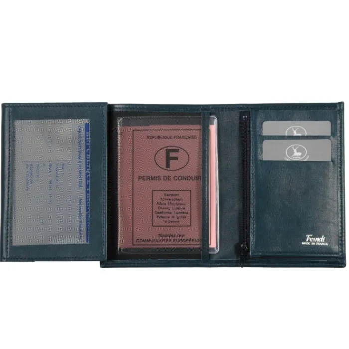 Frandi Portefeuille luxe - Fabrication Française ->Homme Portefeuille Cuir