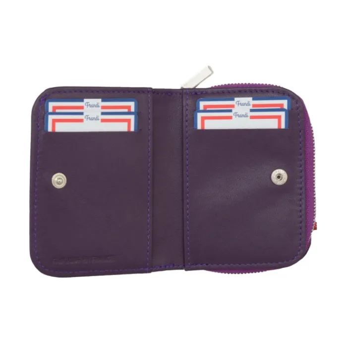 Frandi Portefeuille mini dos à dos>Femme Portefeuille Cuir
