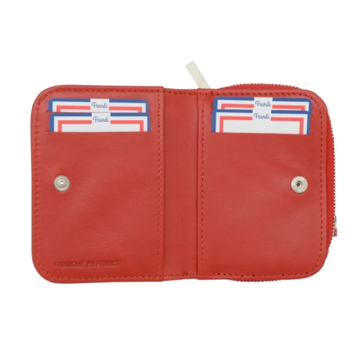 Frandi Portefeuille mini dos à dos>Femme Portefeuille Cuir