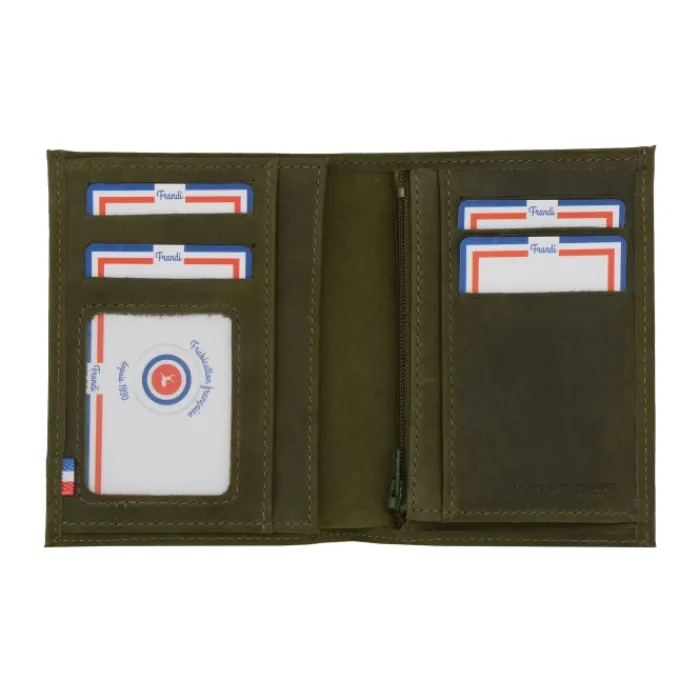 Frandi Portefeuille photo en cuir ->Homme Portefeuille Cuir
