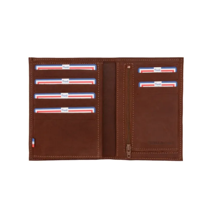 Frandi Portefeuille-cuir homme compact ->Homme Portefeuille Cuir