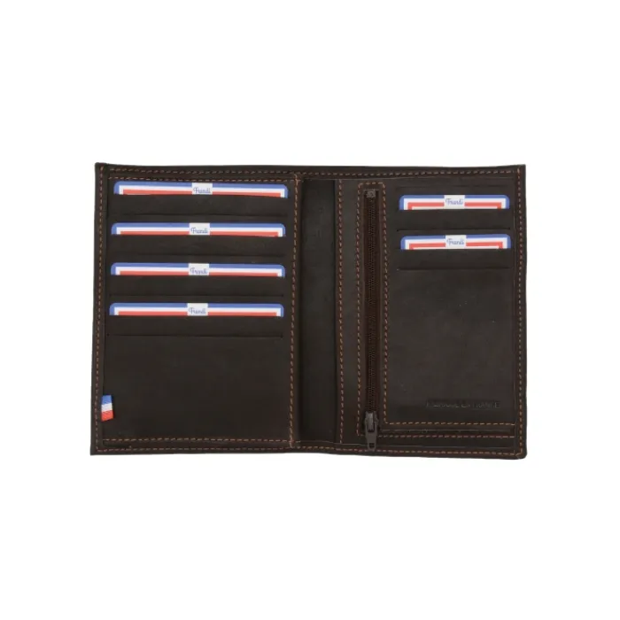 Frandi Portefeuille-cuir homme compact ->Homme Portefeuille Cuir