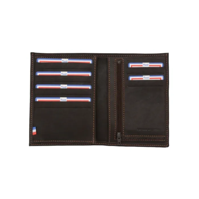 Frandi Portefeuille-cuir homme compact ->Homme Portefeuille Cuir