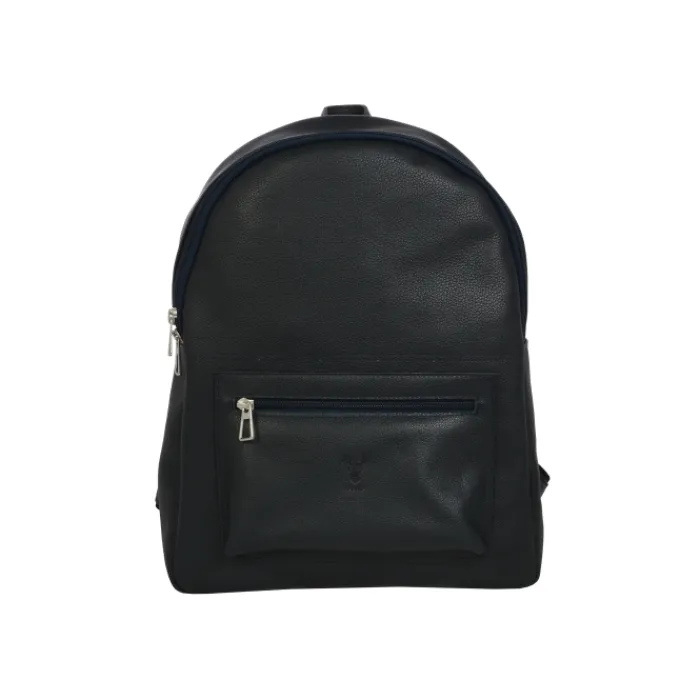 Frandi Sac à dos homme en cuir rouge et noir ->Homme Sac-Sacoches Cuir