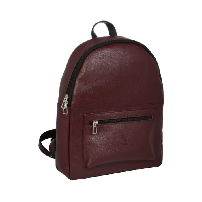 Frandi Sac à dos homme en cuir rouge et noir ->Homme Sac-Sacoches Cuir