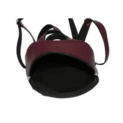 Frandi Sac à dos homme en cuir rouge et noir -><noscript><img width=