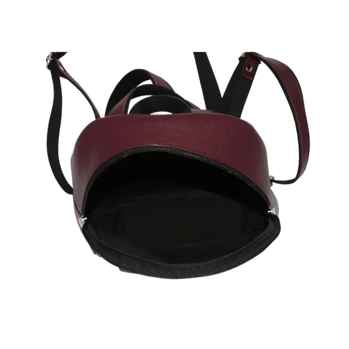 Frandi Sac à dos homme en cuir rouge et noir ->Homme Sac-Sacoches Cuir