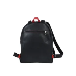 Frandi Sac à dos homme en cuir rouge et noir -><noscript><img width=