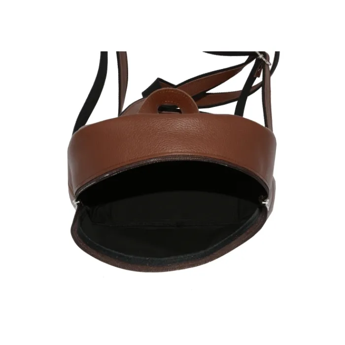 Frandi Sac à dos homme en cuir rouge et noir ->Homme Sac-Sacoches Cuir