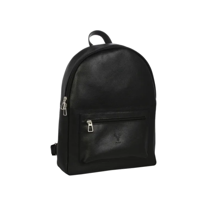 Frandi Sac à dos homme en cuir rouge et noir ->Homme Sac-Sacoches Cuir