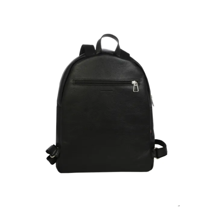 Frandi Sac à dos homme en cuir rouge et noir ->Homme Sac-Sacoches Cuir
