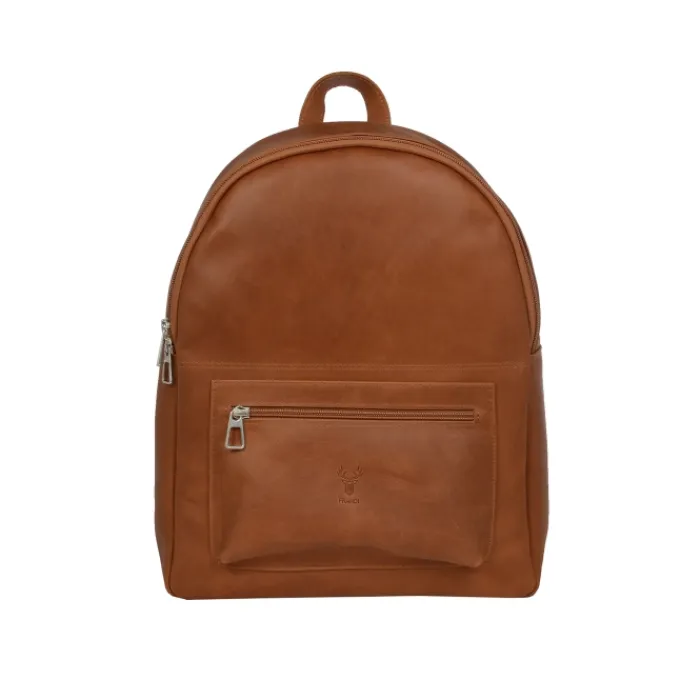 Frandi Sac à dos homme en cuir rouge et noir ->Homme Sac-Sacoches Cuir