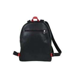 Frandi Sac à dos homme en cuir rouge et noir -><noscript><img width=