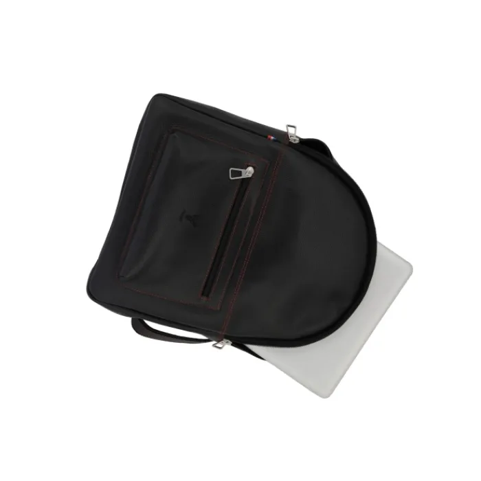 Frandi Sac à dos homme en cuir rouge et noir ->Homme Sac-Sacoches Cuir