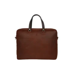 Frandi Sac business cuir femme marron & gold | Élégance professionnelle><noscript><img width=