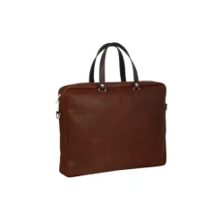 Frandi Sac business cuir femme marron & gold | Élégance professionnelle><noscript><img width=