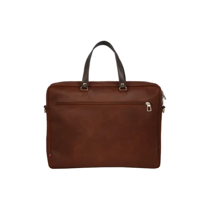 Frandi Sac business cuir femme marron & gold | Élégance professionnelle>Homme Porte-Documents Cuir | Sac-Sacoches Cuir