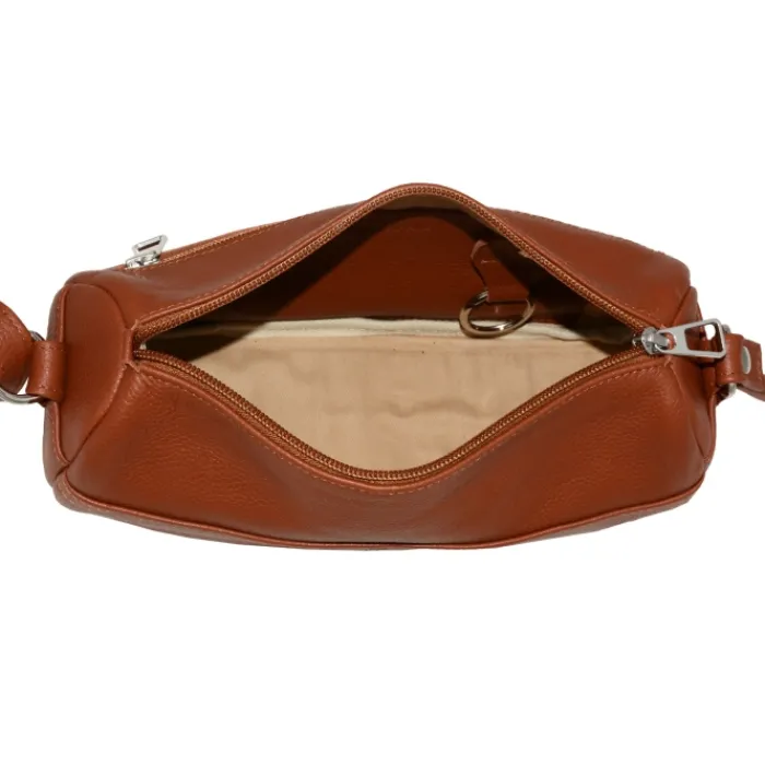 Frandi Sac Caroline Camel Paillettes>Femme Sac Cuir