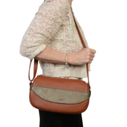 Frandi Sac Caroline Camel Paillettes><noscript><img width=