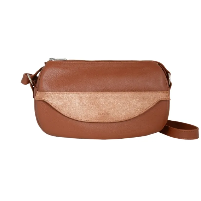 Frandi Sac Caroline Camel Paillettes>Femme Sac Cuir