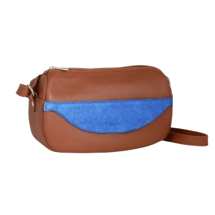 Frandi Sac Caroline Camel Paillettes>Femme Sac Cuir