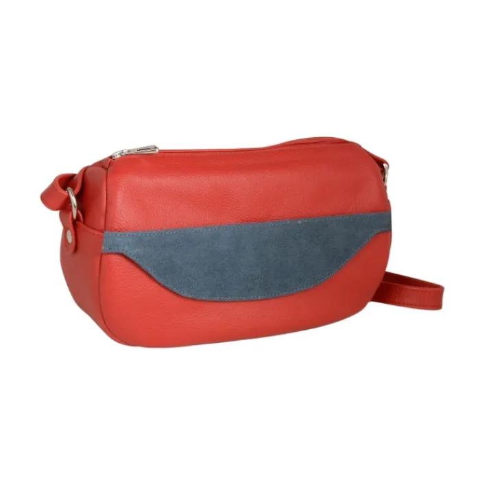 Frandi Sac Caroline Rouge Paillette>Femme Sac Cuir