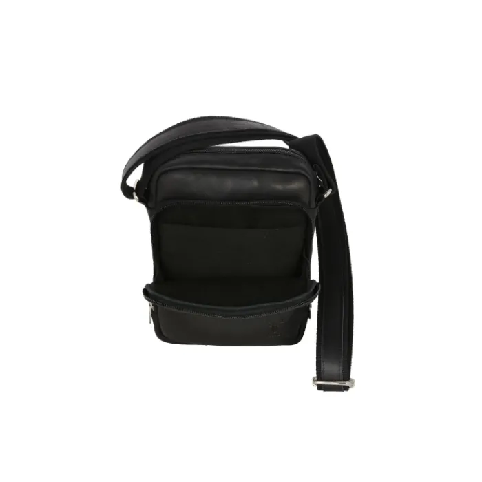 Frandi Sacoche à bandoulière en cuir gold, noir ou marron -5960>Homme Sac-Sacoches Cuir