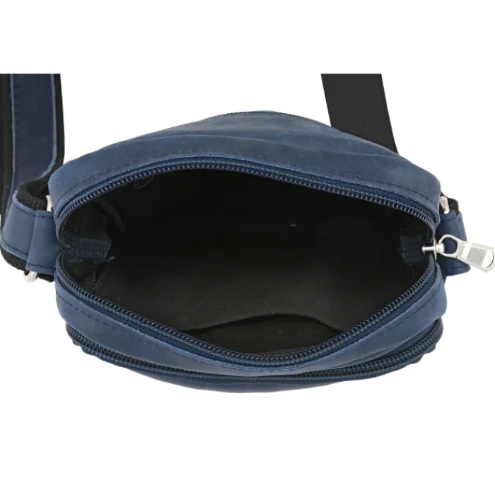 Frandi Sacoche à bandoulière en cuir gold, noir ou marron -5960>Homme Sac-Sacoches Cuir