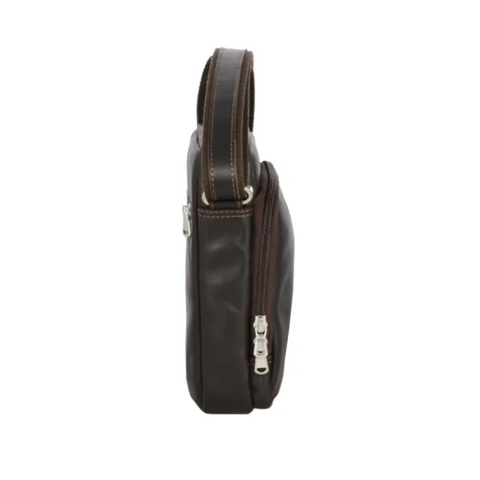 Frandi Sacoche à bandoulière en cuir gold, noir ou marron -5960>Homme Sac-Sacoches Cuir