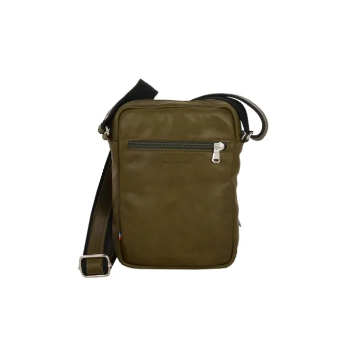 Frandi Sacoche à bandoulière en cuir gold, noir ou marron -5960>Homme Sac-Sacoches Cuir