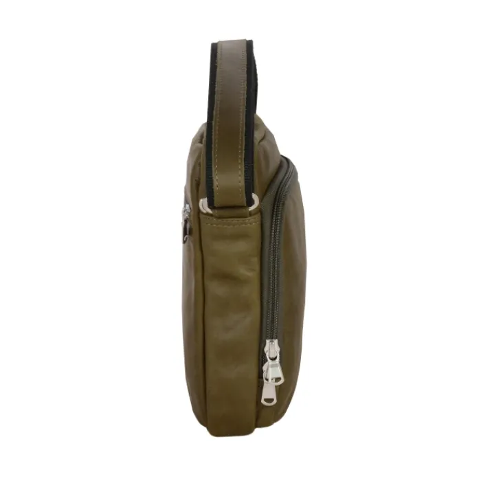 Frandi Sacoche à bandoulière en cuir gold, noir ou marron -5960>Homme Sac-Sacoches Cuir