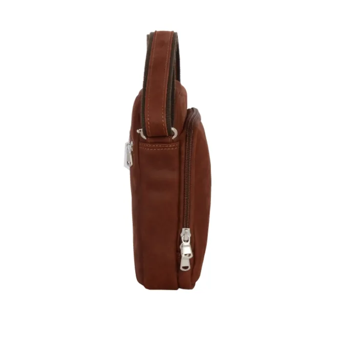 Frandi Sacoche à bandoulière en cuir gold, noir ou marron -5960>Homme Sac-Sacoches Cuir