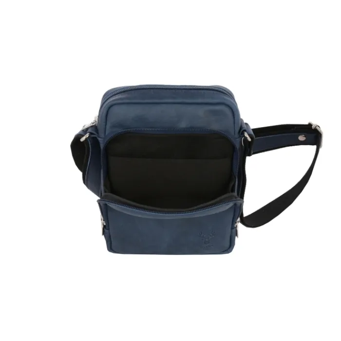 Frandi Sacoche à bandoulière en cuir gold, noir ou marron -5960>Homme Sac-Sacoches Cuir