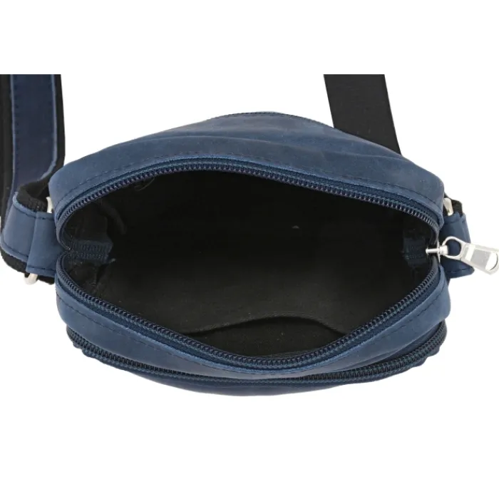 Frandi Sacoche à bandoulière en cuir gold, noir ou marron -5960>Homme Sac-Sacoches Cuir