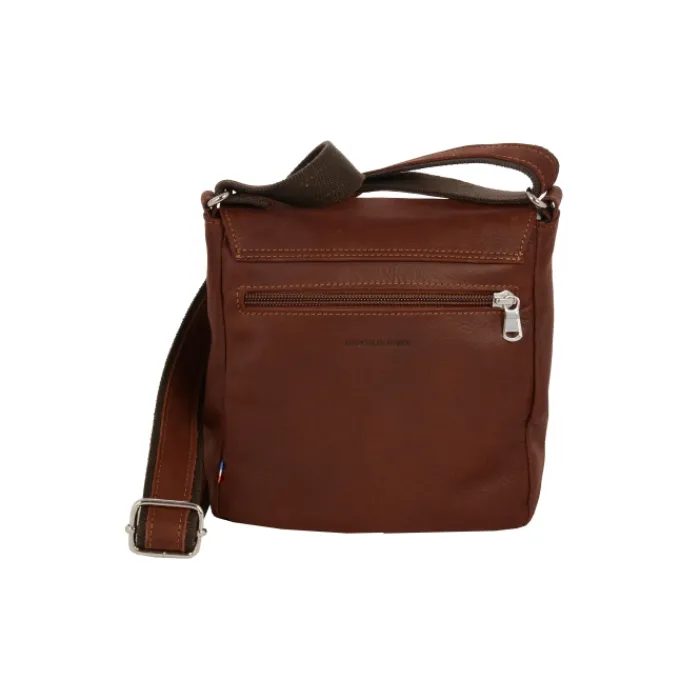 Frandi Sacoche cuir avec rabat 5267 ->Homme Sac-Sacoches Cuir