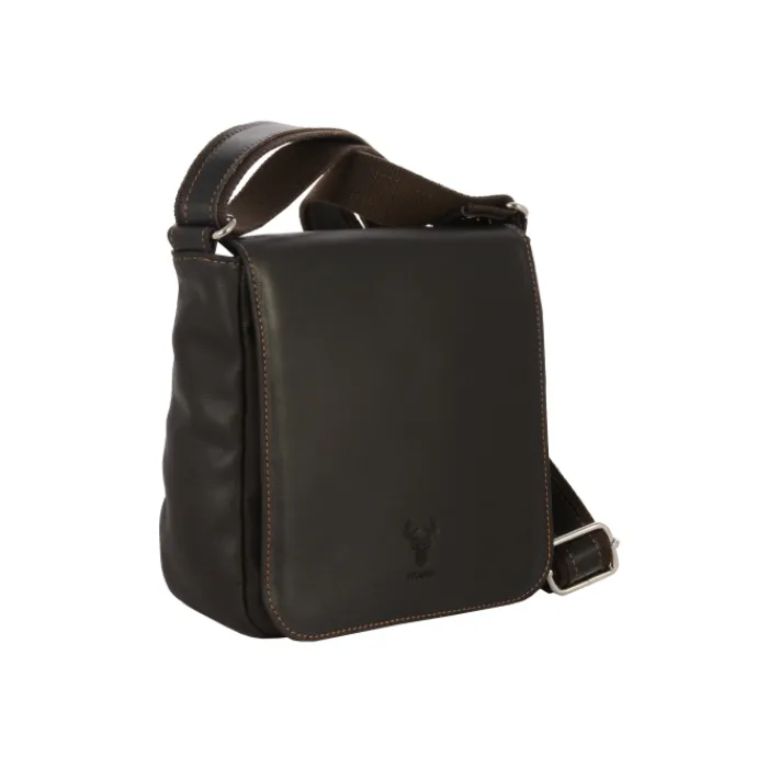 Frandi Sacoche cuir avec rabat 5267 ->Homme Sac-Sacoches Cuir