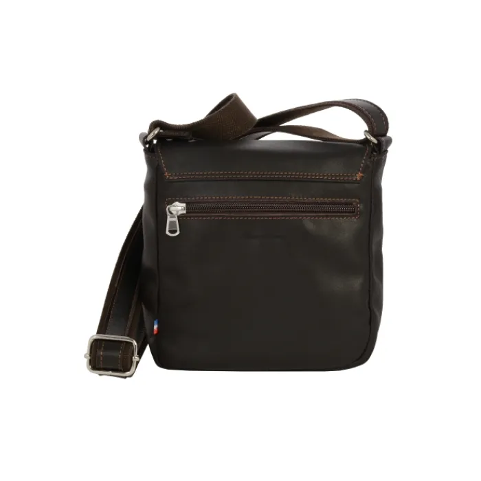 Frandi Sacoche cuir avec rabat 5267 ->Homme Sac-Sacoches Cuir