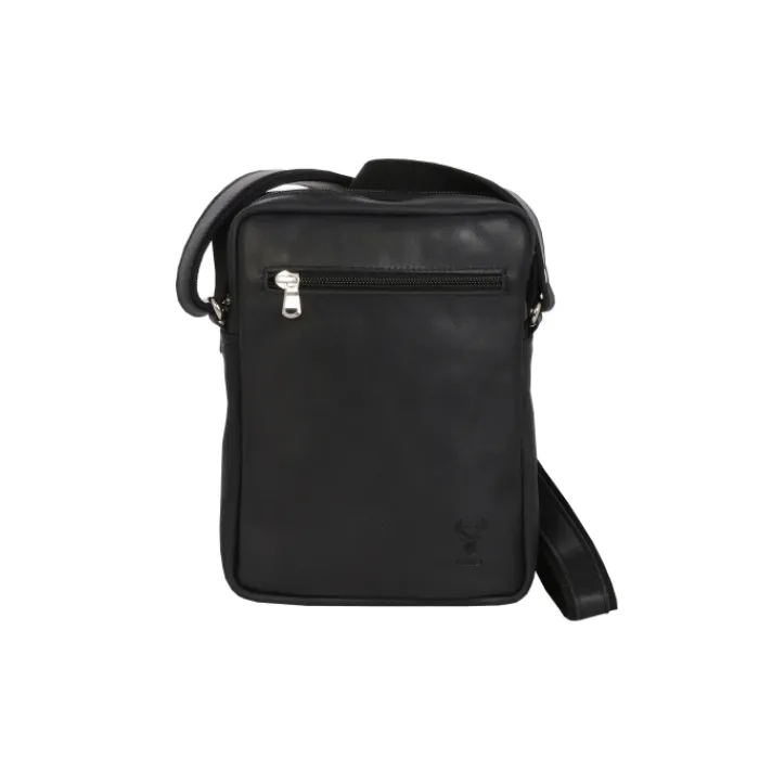 Frandi Sacoche en cuir avec double compartiment ->Homme Sac-Sacoches Cuir
